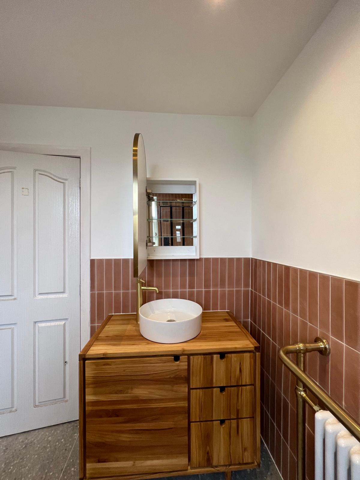 Modern bathroom renovation Newton Mearns walk-in shower